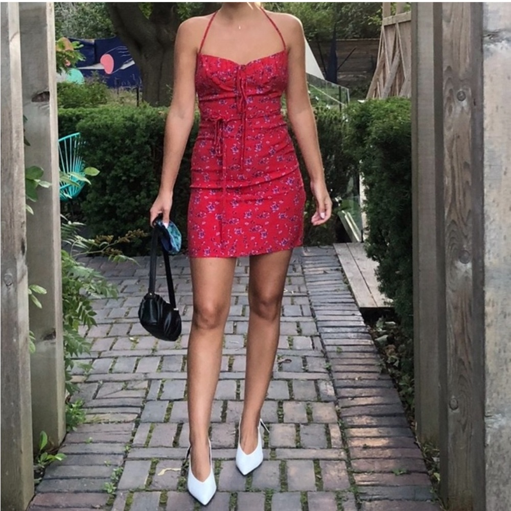 Rat and Boa red mini dress Medium